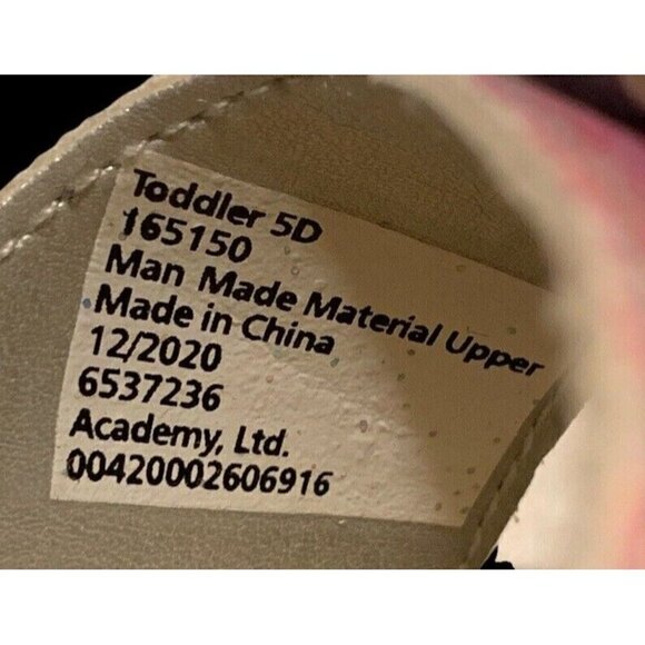 Austin Trading Co Girls 5D Sandals Pastel Glitter Faux Suede Footbed - Picture 10 of 11